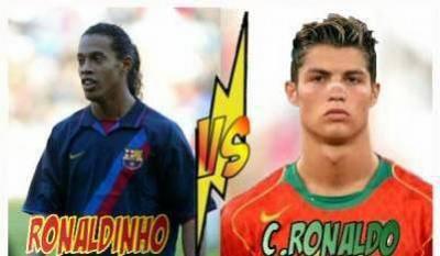 ronaldinho vs c.ronaldo